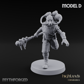 Enhanced Human Artificers D Miniature for Dungeons and Dragons, Pathfinder or other TTRPGs