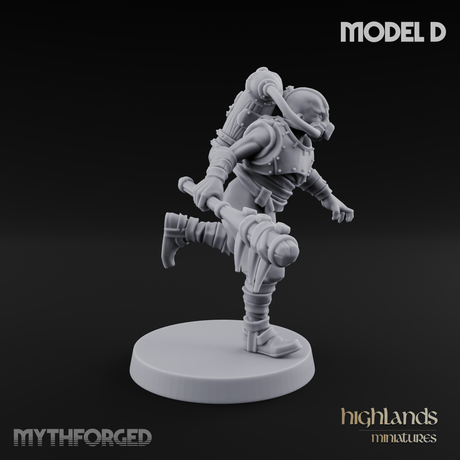 Enhanced Human Artificers D Miniature for Dungeons and Dragons, Pathfinder or other TTRPGs