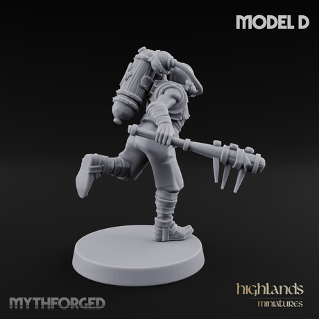 Enhanced Human Artificers D Miniature for Dungeons and Dragons, Pathfinder or other TTRPGs