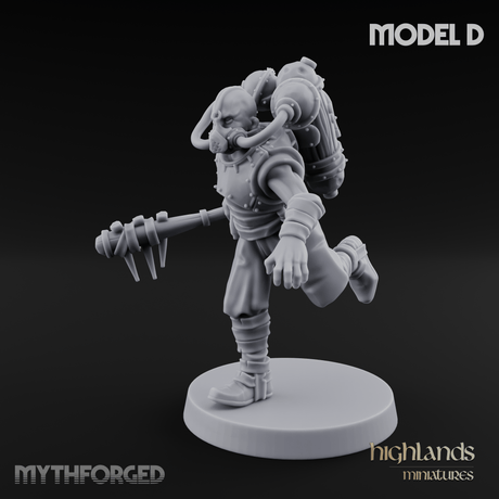 Enhanced Human Artificers D Miniature for Dungeons and Dragons, Pathfinder or other TTRPGs