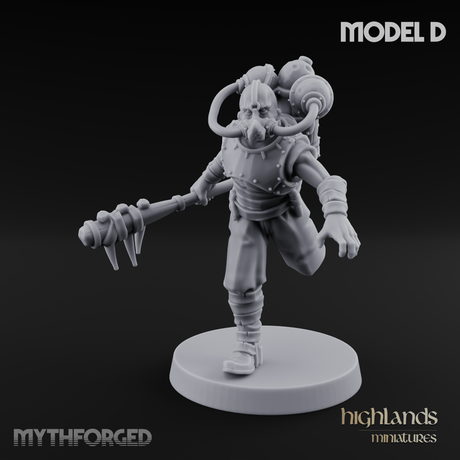 Enhanced Human Artificers D Miniature for Dungeons and Dragons, Pathfinder or other TTRPGs