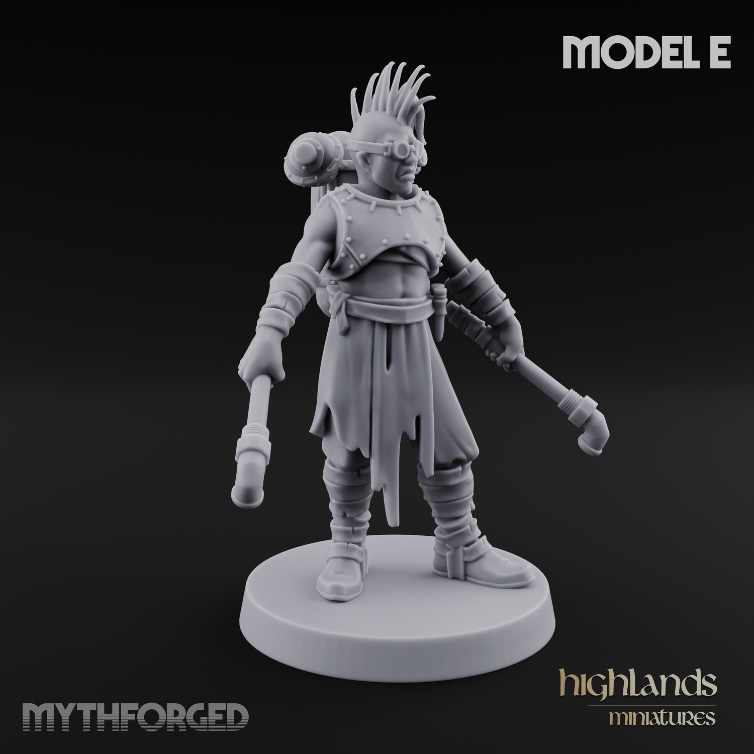 Enhanced Human Artificers E Miniature for Dungeons and Dragons, Pathfinder or other TTRPGs