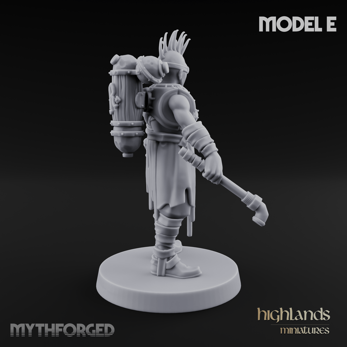 Enhanced Human Artificers E Miniature for Dungeons and Dragons, Pathfinder or other TTRPGs