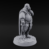 Belly Laughing Human Noble Miniature for Dungeons and Dragons, Pathfinder or other TTRPGs
