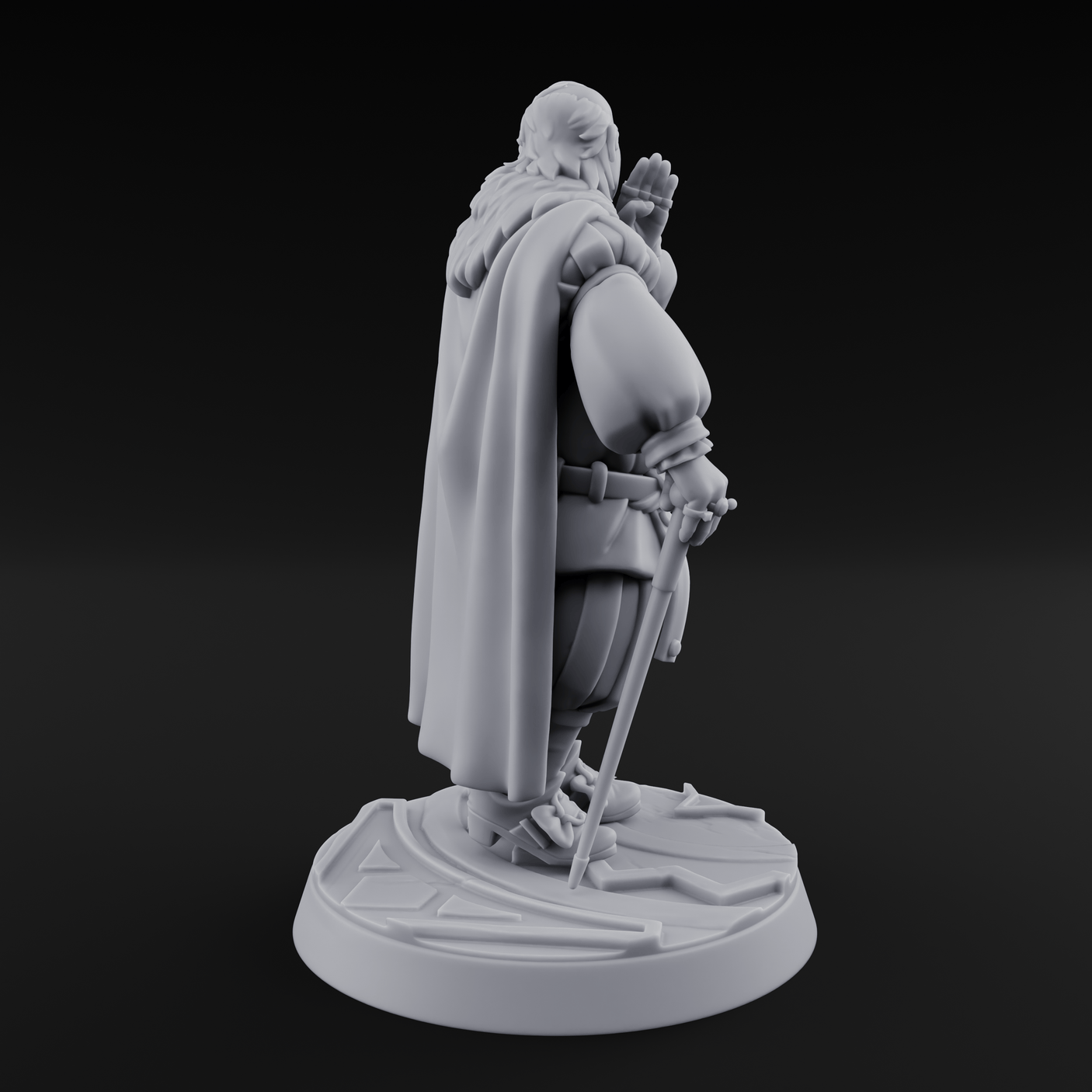 Belly Laughing Human Noble Miniature for Dungeons and Dragons, Pathfinder or other TTRPGs