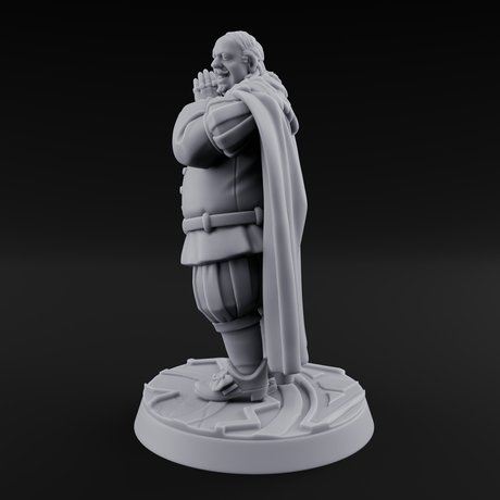 Belly Laughing Human Noble Miniature for Dungeons and Dragons, Pathfinder or other TTRPGs
