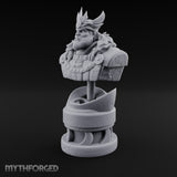 Stern Gaze, Spiked Crown Royal King Bust Display