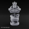 Stern Gaze, Spiked Crown Royal King Bust Display