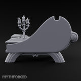 Reclines Like Royalty Ornate Tufted Chaise Lounge
