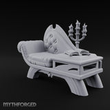 Reclines Like Royalty Ornate Tufted Chaise Lounge