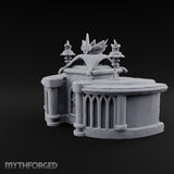 Crown Awaits a Head Ornate Stone Crown Display
