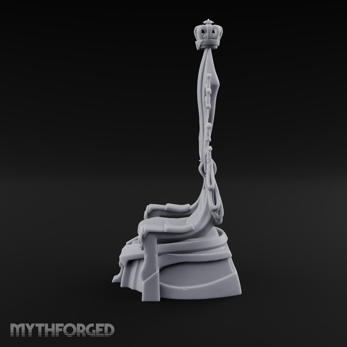 Every Blade Bowed Before Him Ornate Sword-Backed Throne