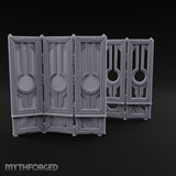 Changing Behind Closed Panels Wooden Folding Screens