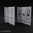 Changing Behind Closed Panels Wooden Folding Screens