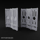 Changing Behind Closed Panels Wooden Folding Screens