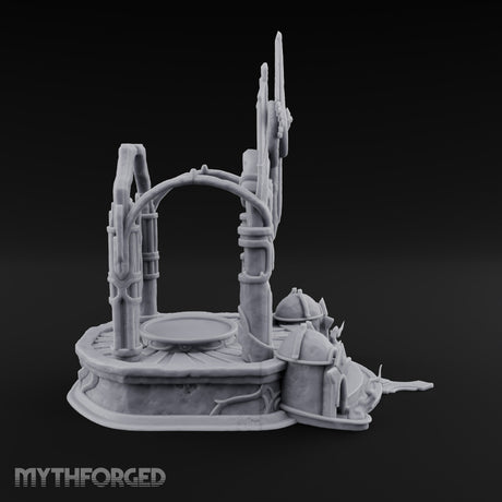 Ascend to Be Crowned Ornate Stone Throne Dais