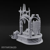 Ascend to Be Crowned Ornate Stone Throne Dais