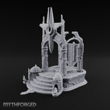 Ascend to Be Crowned Ornate Stone Throne Dais