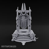 Ascend to Be Crowned Ornate Stone Throne Dais