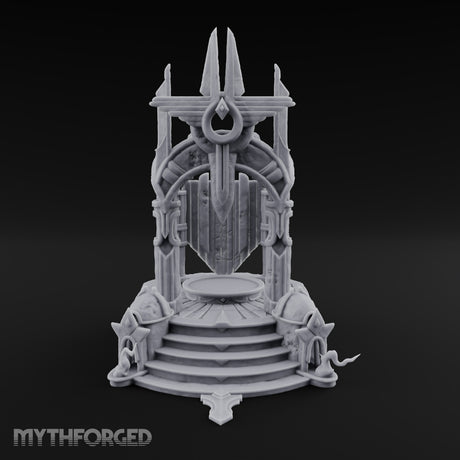 Ascend to Be Crowned Ornate Stone Throne Dais