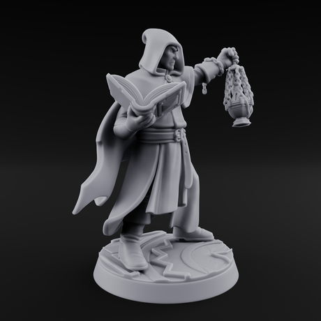 Holier Than Thou Human Priest B Miniature for Dungeons and Dragons, Pathfinder or other TTRPGs