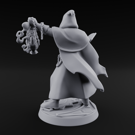 Holier Than Thou Human Priest B Miniature for Dungeons and Dragons, Pathfinder or other TTRPGs
