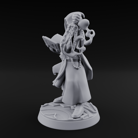 Holier Than Thou Human Priest B Miniature for Dungeons and Dragons, Pathfinder or other TTRPGs