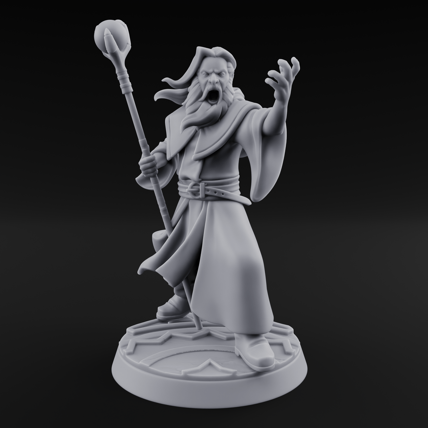 Holier Than Thou Human Priest C Miniature for Dungeons and Dragons, Pathfinder or other TTRPGs