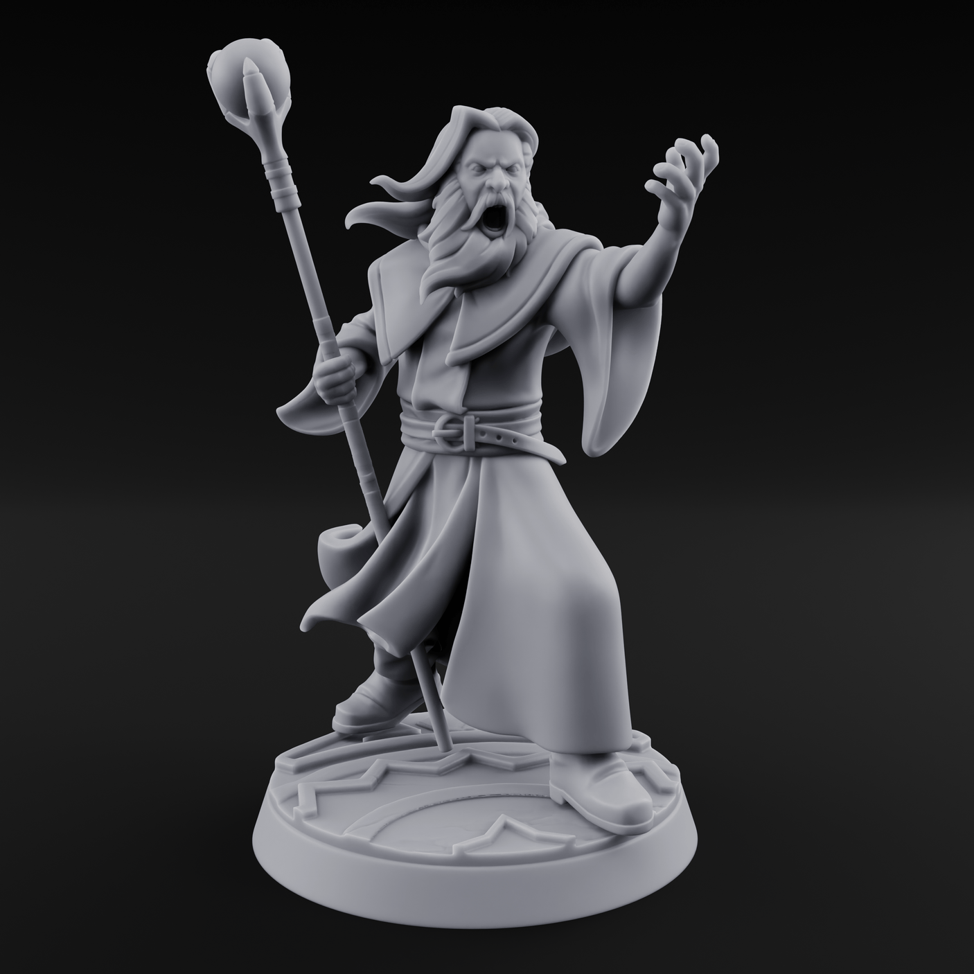 Holier Than Thou Human Priest C Miniature for Dungeons and Dragons, Pathfinder or other TTRPGs
