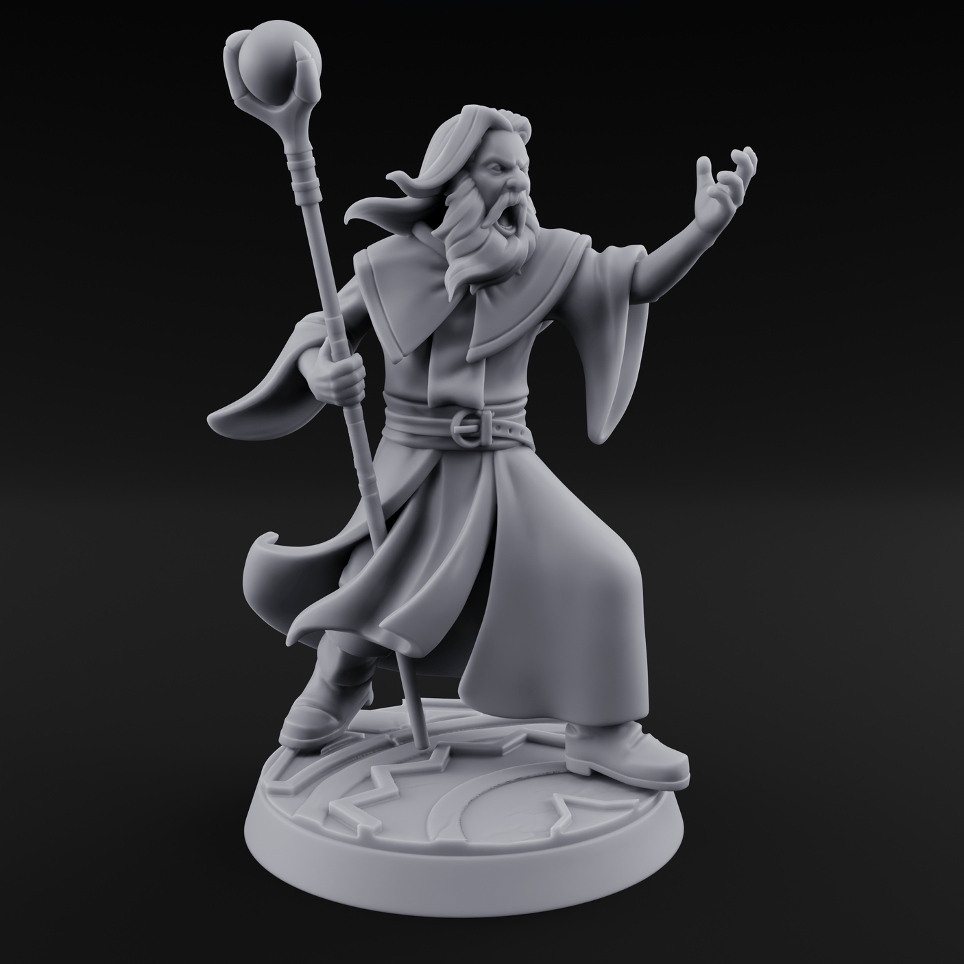 Holier Than Thou Human Priest C Miniature for Dungeons and Dragons, Pathfinder or other TTRPGs
