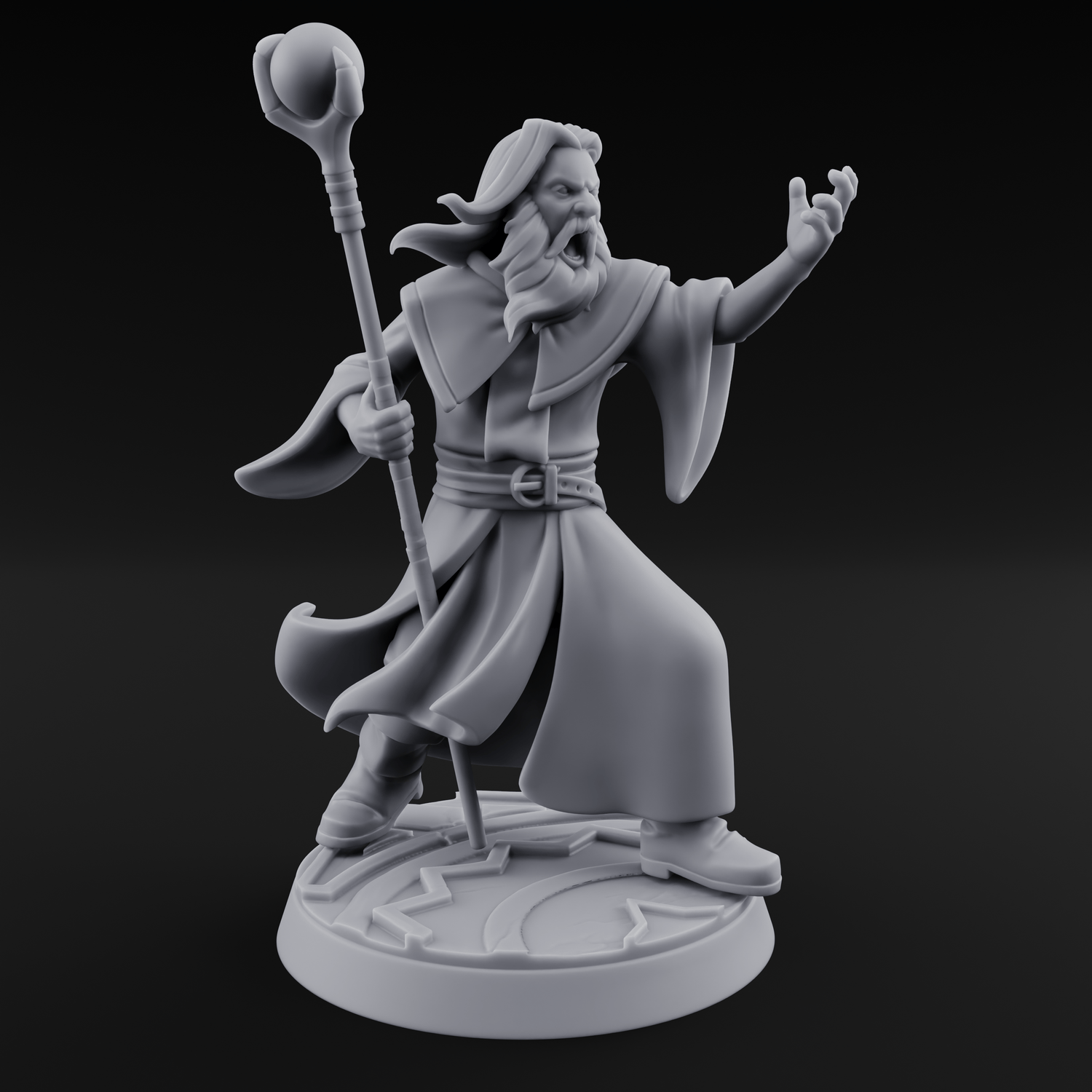 Holier Than Thou Human Priest C Miniature for Dungeons and Dragons, Pathfinder or other TTRPGs