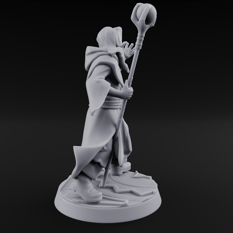 Holier Than Thou Human Priest C Miniature for Dungeons and Dragons, Pathfinder or other TTRPGs