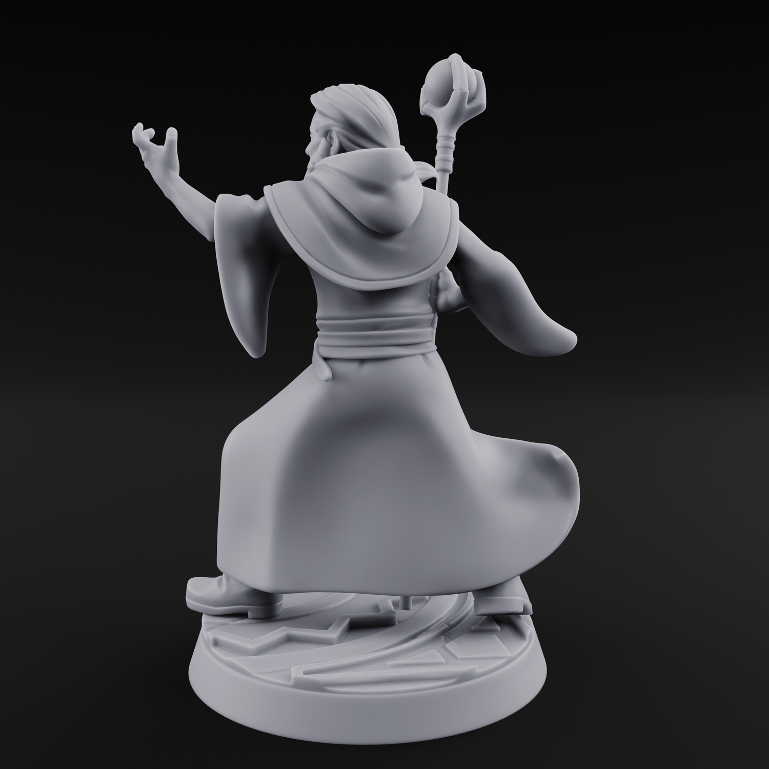 Holier Than Thou Human Priest C Miniature for Dungeons and Dragons, Pathfinder or other TTRPGs