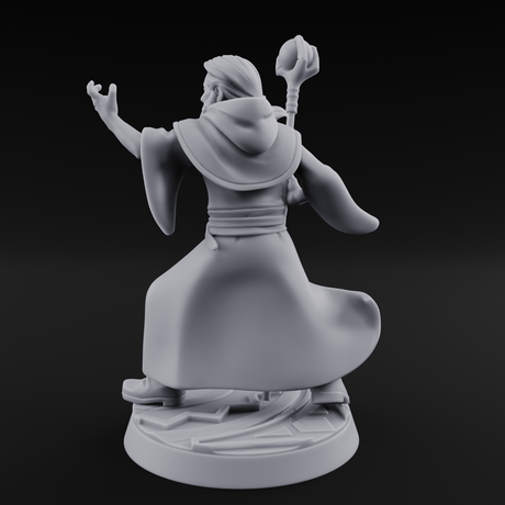 Holier Than Thou Human Priest C Miniature for Dungeons and Dragons, Pathfinder or other TTRPGs
