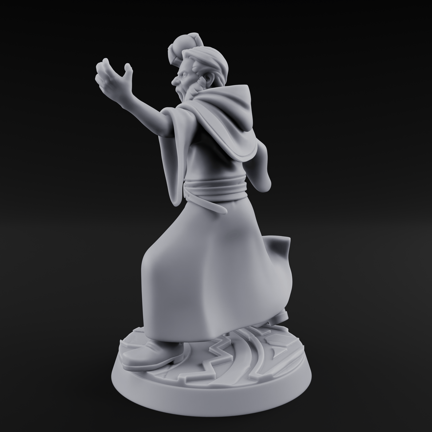Holier Than Thou Human Priest C Miniature for Dungeons and Dragons, Pathfinder or other TTRPGs