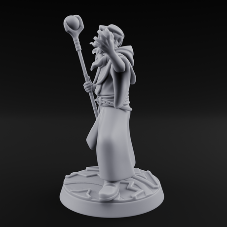 Holier Than Thou Human Priest C Miniature for Dungeons and Dragons, Pathfinder or other TTRPGs