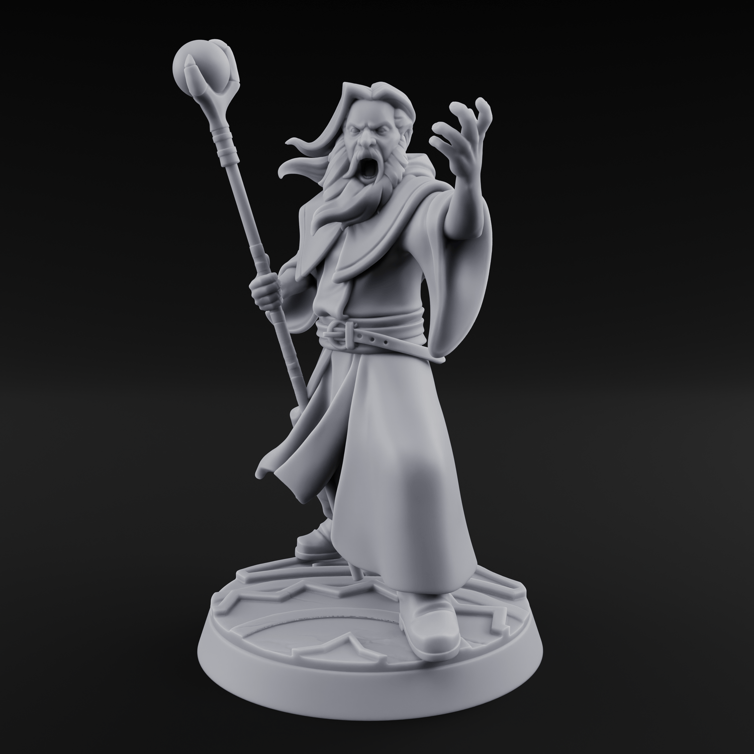 Holier Than Thou Human Priest C Miniature for Dungeons and Dragons, Pathfinder or other TTRPGs