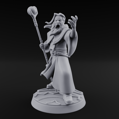 Holier Than Thou Human Priest C Miniature for Dungeons and Dragons, Pathfinder or other TTRPGs