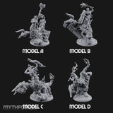 Ruin Mounted Mace Raising Androsphinx Miniature for Dungeons and Dragons, Pathfinder or other TTRPGs
