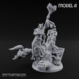 Ruin Mounted Mace Raising Androsphinx A Miniature for Dungeons and Dragons, Pathfinder or other TTRPGs