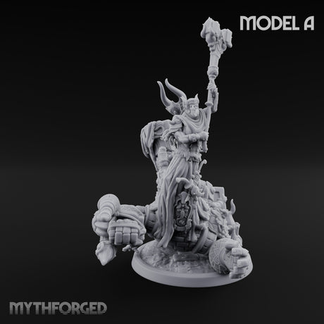 Ruin Mounted Mace Raising Androsphinx A Miniature for Dungeons and Dragons, Pathfinder or other TTRPGs