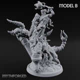 Ruin Mounted Mace Raising Androsphinx B Miniature for Dungeons and Dragons, Pathfinder or other TTRPGs