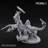 Ruin Mounted Mace Raising Androsphinx C Miniature for Dungeons and Dragons, Pathfinder or other TTRPGs