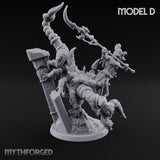 Ruin Mounted Mace Raising Androsphinx D Miniature for Dungeons and Dragons, Pathfinder or other TTRPGs