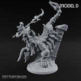 Ruin Mounted Mace Raising Androsphinx D Miniature for Dungeons and Dragons, Pathfinder or other TTRPGs