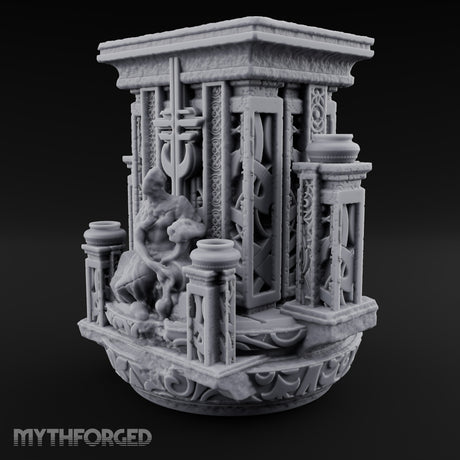 Doors Sealed, Pillars Still Praying Ornate Temple Gate Ruin A