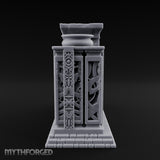 Doors Sealed, Pillars Still Praying Ornate Temple Gate Ruins — B
