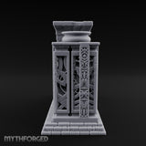Doors Sealed, Pillars Still Praying Ornate Temple Gate Ruin B