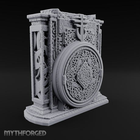 Doors Sealed, Pillars Still Praying Ornate Temple Gate Ruin C