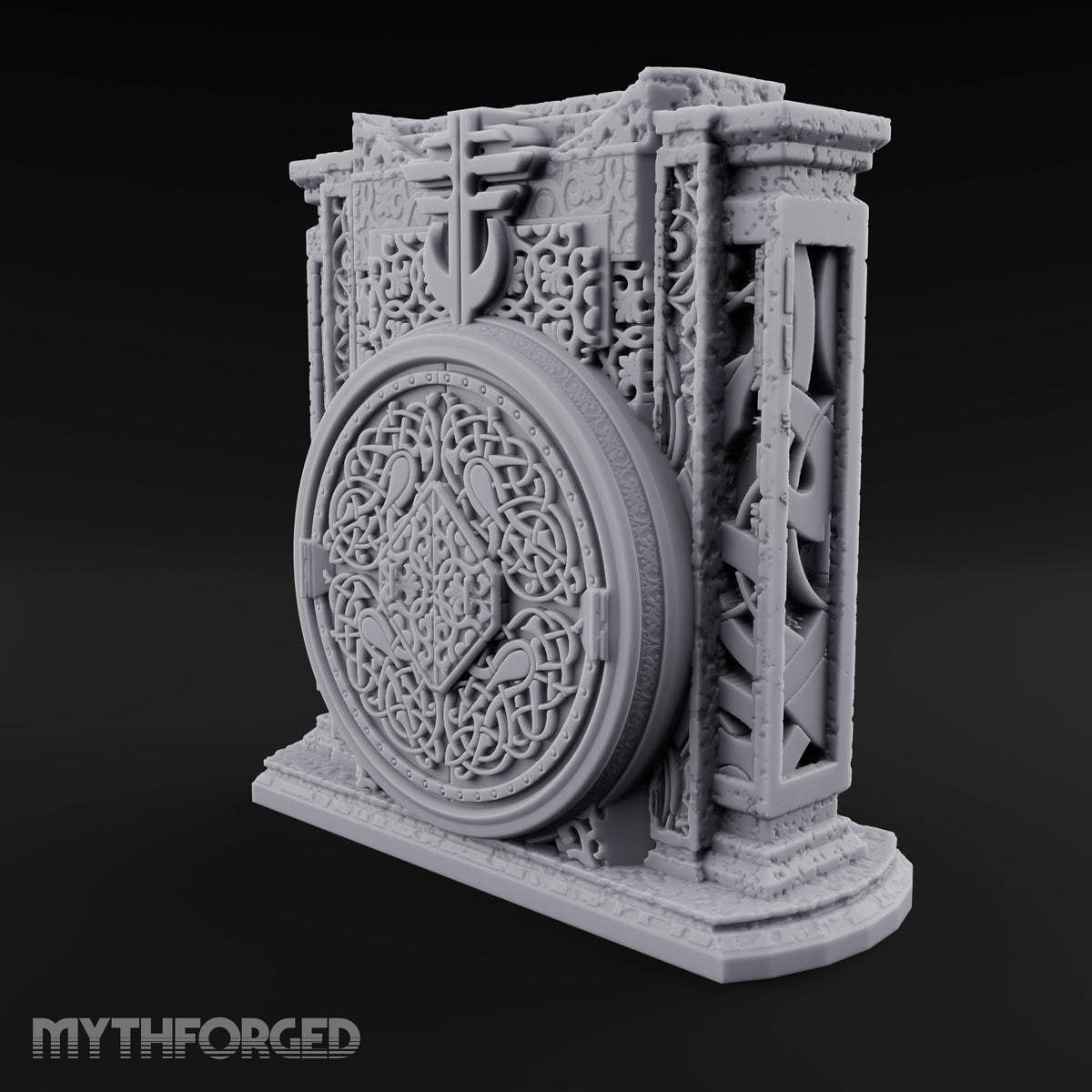 Doors Sealed, Pillars Still Praying Ornate Temple Gate Ruin C